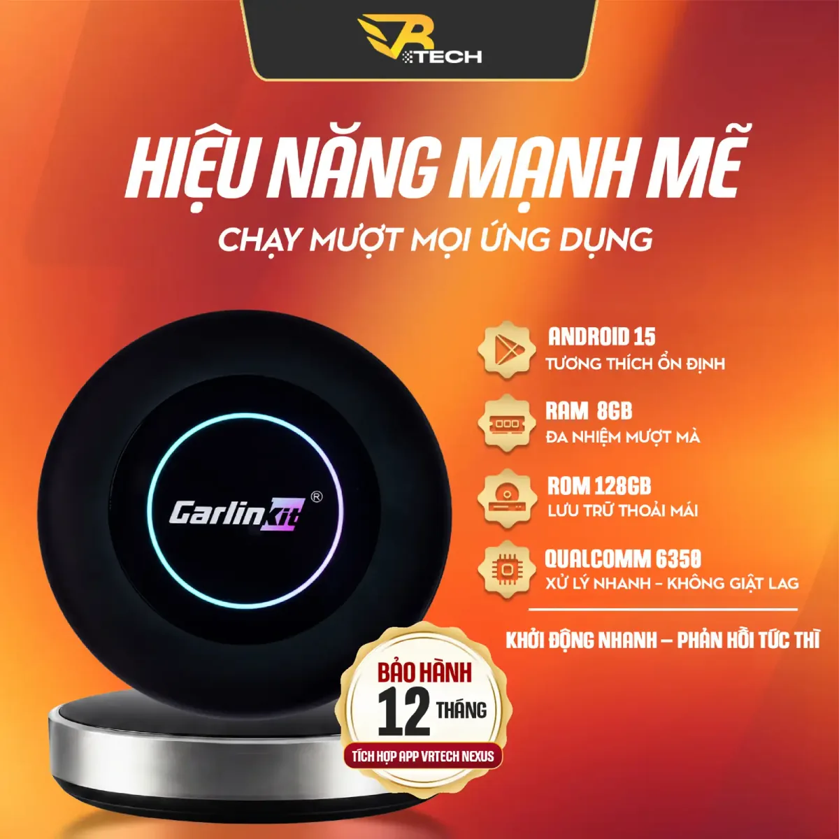 VRTECH Edition | Carlinkit TBOX ULTRA MAX V2 2026 | Android Box Ô Tô | Chip Qualcomm SM6350 | Apple CarPlay & Android Auto | Bảo hành 12 tháng - thumbnail 3